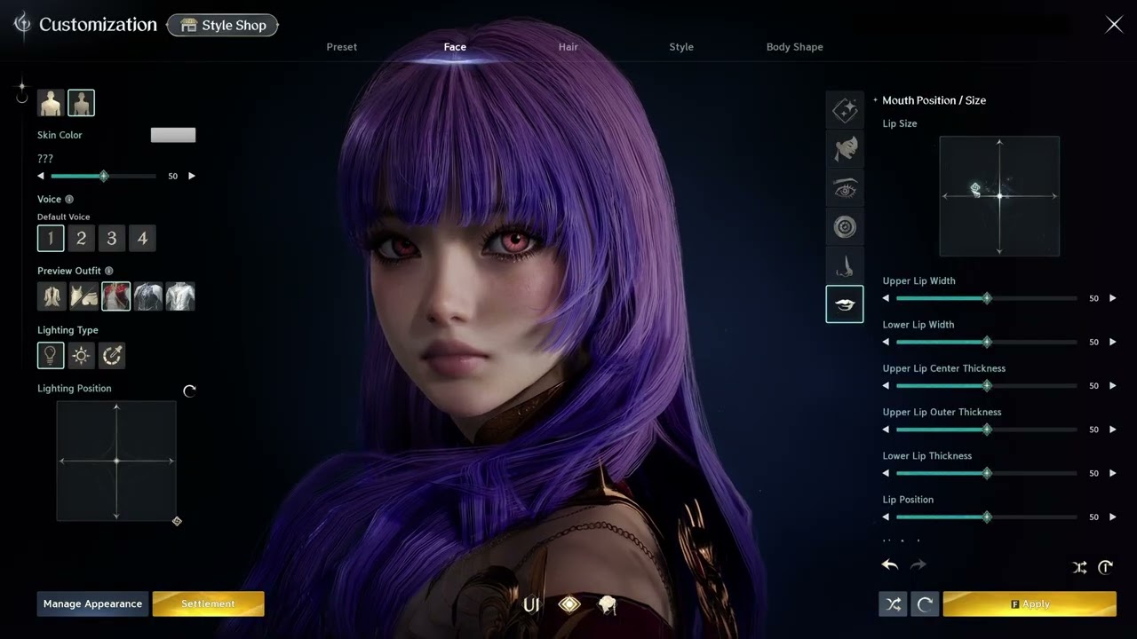 Thumbnail of NC's AION 2 Customization video showing the face editor